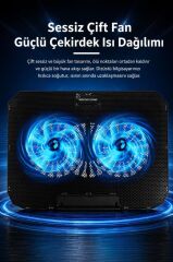 Laptop Soğutucu Çift Fanlı Ayarlanabilir Dizüstü Bilgisayar Soğutma Fanı CF02