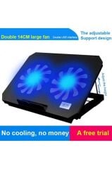 Laptop Soğutucu Çift Fanlı Ayarlanabilir Dizüstü Bilgisayar Soğutma Fanı CF02