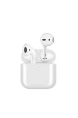 Bluetooth Kulaklık Kulak İçi Kablosuz Kulaklık Silikon Kılıf Hediyeli Air-5S Beyaz