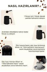 Kahve Makinesi 201 Sesli Komut Türk Kahve Makinesi 250ml 4 Fincan Kapasiteli