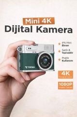 Torima Mini Dijital Kamera Selfie Video Vlog Kamerası Mini Anahtarlık 1080P CMR35 Koyu Yeşil