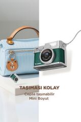 Torima Mini Dijital Kamera Selfie Video Vlog Kamerası Mini Anahtarlık 1080P CMR35 Koyu Yeşil