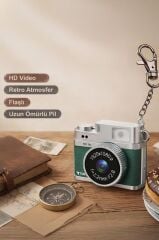 Mini Dijital Kamera Selfie Video Vlog Kamerası Mini Anahtarlık 1080P CMR35 Koyu Yeşil