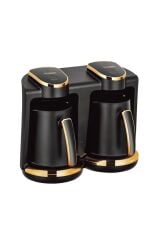 Türk Kahvesi Makinesi Çift Hazneli Sesli Komut 8 Fincan Kapasiteli 250ML Kahve Makinesi 202 Double