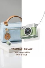 Mini Dijital Kamera Selfie Video Vlog Kamerası Mini Anahtarlık 1080P CMR35 Açık Yeşil