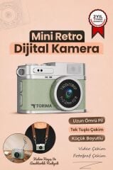 Mini Dijital Kamera Selfie Video Vlog Kamerası Mini Anahtarlık 1080P CMR35 Açık Yeşil