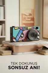 Life Dijital Kamera Selfie Video Vlog Kamerası Mini Fotoğraf Makinesi CMR47 Siyah