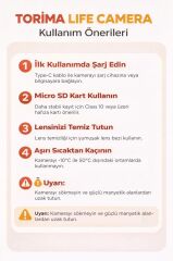 Life Dijital Kamera Selfie Video Vlog Kamerası Mini Fotoğraf Makinesi CMR47 Beyaz