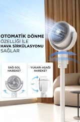 Torima F1 Air Fan Beyaz Kumandalı Yarlanabilir Vantilatör