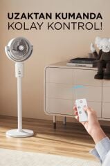 Torima F1 Air Fan Beyaz Kumandalı Yarlanabilir Vantilatör