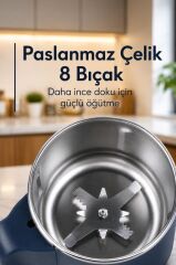 Kahve ve Baharat Öğütücü Paslanmaz Çelik Kahve Değirmeni AV-YM02 Lacivert