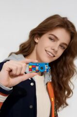 Life Dijital Kamera Selfie Video Vlog Kamerası Mini Fotoğraf Makinesi CMR47 Mavi