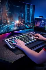 Oyuncu Klavyesi Rgb Işıklı Mekanik Ergonomik Kablolu Klavye TK13 Siyah