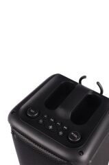 Torima KTS-1973 Siyah Mikrofonlu RGB Ledli Taşınabilir Bluetooth Hoparlör Parti Speaker