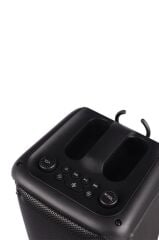 Torima KTS-1973 Siyah Mikrofonlu RGB Ledli Taşınabilir Bluetooth Hoparlör Parti Speaker