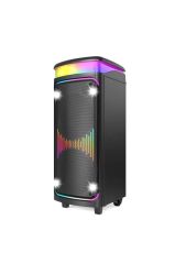 Torima DR-8816 Siyah Çift Mikrofonlu RGB Ledli Taşınabilir Bluetooth Hoparlör Parti Speaker