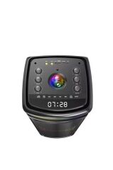 Bluetooth Hoparlör Çift Mikrofonlu Rgb Işıklı Speaker DR-8816 Siyah