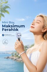 Şarjlı El Vantilatörü 3 Kademeli Taşınabilir Mini Masa Fanı F73 Mor