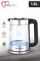 Torima TY-083-18X29A Cam Ledli Kettle 1500W 1.8L Su Isıtıcı