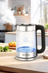 Torima TY-083-18X29A Cam Ledli Kettle 1500W 1.8L Su Isıtıcı
