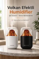 Hava Nemlendirici Aroma Difüzör Renkli Işıklı Sessiz Masaüstü Hava Nemlendirici Y10 Siyah