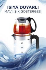 Torima TY-S888-049 Cam Çay Makinesi Kettle Ledli 1500W 1.8L Su Isıtıcı