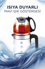 Cam Çay Makinesi Led Işıklı 1500W 1.8L Kettle Su Isıtıcı TY-S888-049