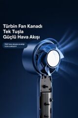 Şarjlı El Vantilatörü 3 Kademeli Taşınabilir Masa Fanı F32 Lacivert