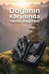 Kamp Acil Durum Kiti Doğada Hayatta Kalma Ekipmanları SRV01 Siyah