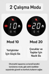 Nebulizatör Mesh Usb Şarjlı Sessiz Kademeli Dijital Ekranlı MY-135B Beyaz