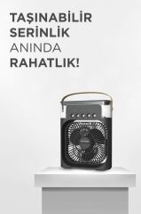 Vantilatör Hava Nemlendirici Masaüstü Mini Kablolu Fan F17 Siyah