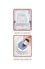 Vantilatör Hava Nemlendirici Masaüstü Mini Kablolu Fan F17 Siyah