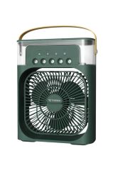 Vantilatör Hava Nemlendirici Masaüstü Mini Kablolu Fan F17 Yeşil