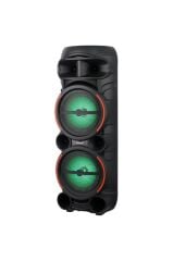Bluetooth Hoparlör Rgb Işıklı Çift Mikrofonlu Taşınabilir Parti Speaker KTS-2058 Siyah