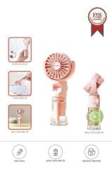 Vantilatör Şarjlı Mini Masa Fan F13 Pembe