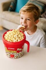 Mısır Patlatma Makinesi Ev Tipi Popcorn Makinesi TPM02 Kırmızı