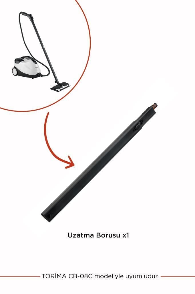 Buharlı Temizleyici Makinesi Uyumlu Yedek 1 Adet Uzatma Borusu CB08C