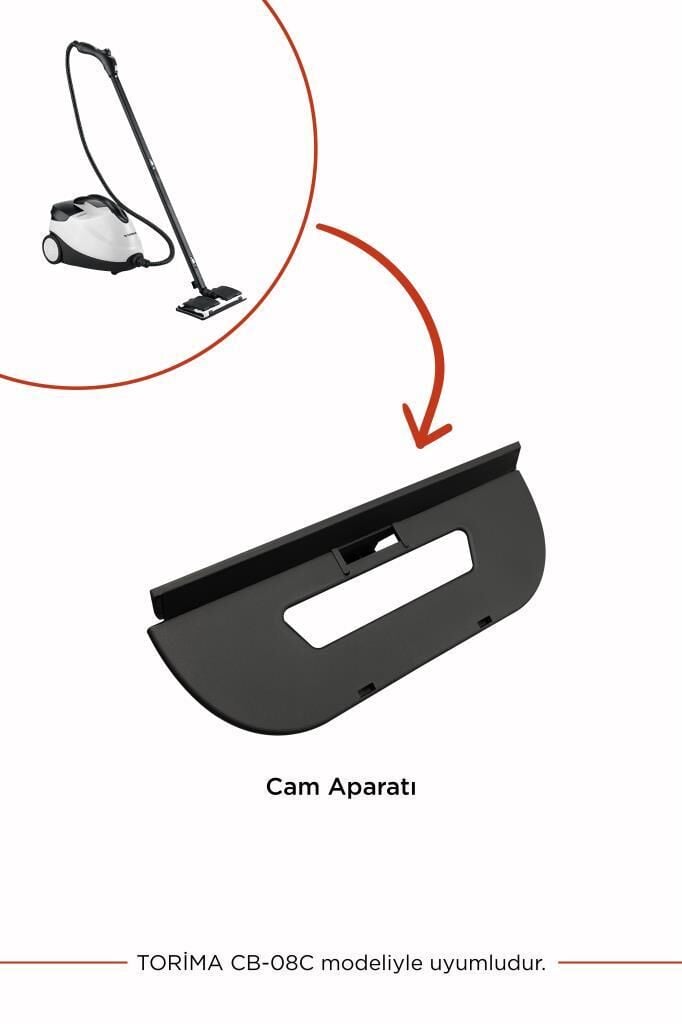 Buharlı Temizleyici Makinesi Uyumlu Yedek Cam Aparatı CB08C