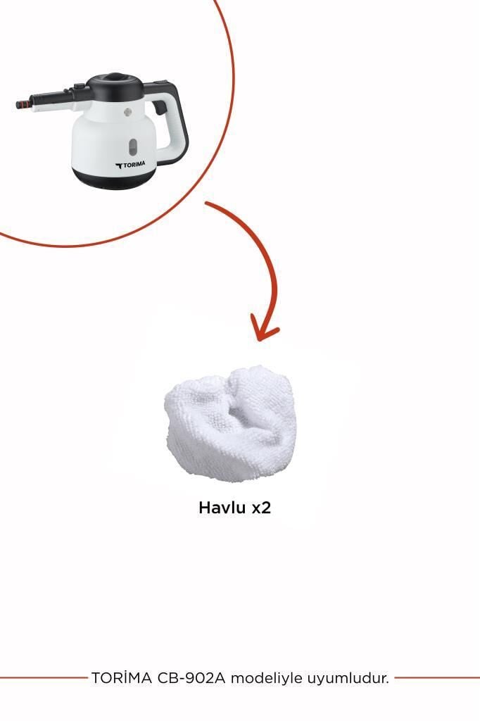 Torima CB-08C ve CB-902A Buharlı Temizlik Makinası Uyumlu Yedek Ütüleme Havlusu