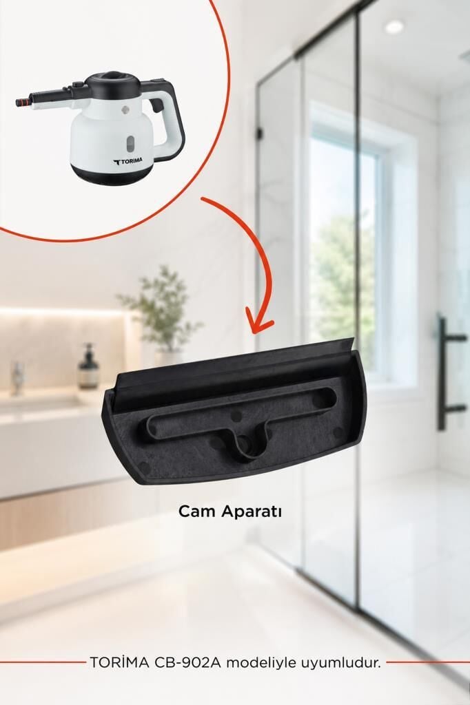 Buharlı Temizleyici Makinesi Uyumlu Yedek Cam Aparatı CB902A