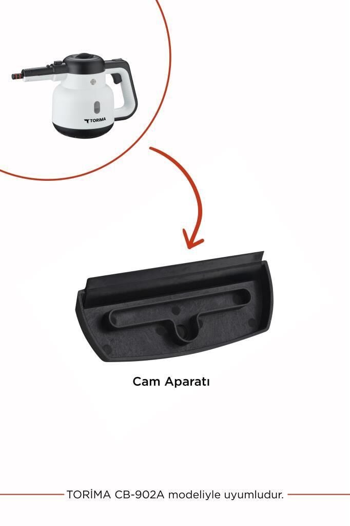 Buharlı Temizleyici Makinesi Uyumlu Yedek Cam Aparatı CB902A