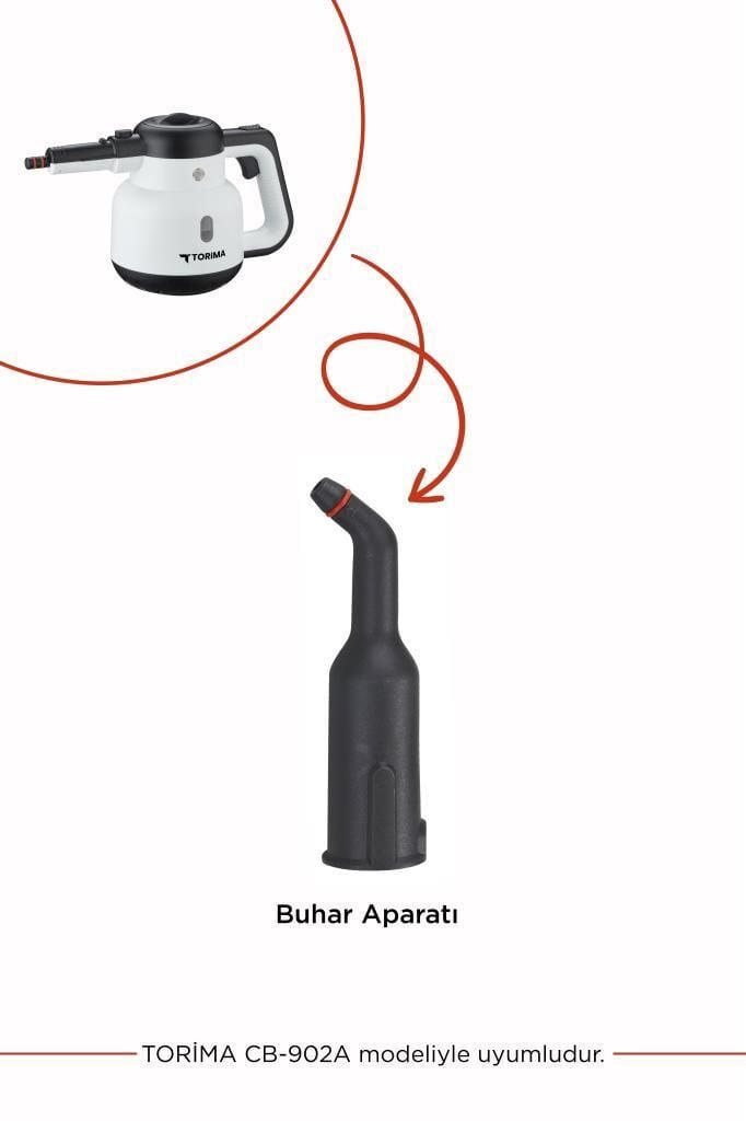 Torima CB-902A Buharlı Temizlik Makinası Uyumlu Yedek Buhar Aparatı