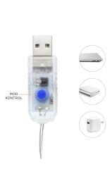 Torima LW-7 300 Ledli 10 Sarkıt Perde Led Işık, 8 Modlu Uzaktan Kumandalı, 3x3 Metre Peri Telli Led