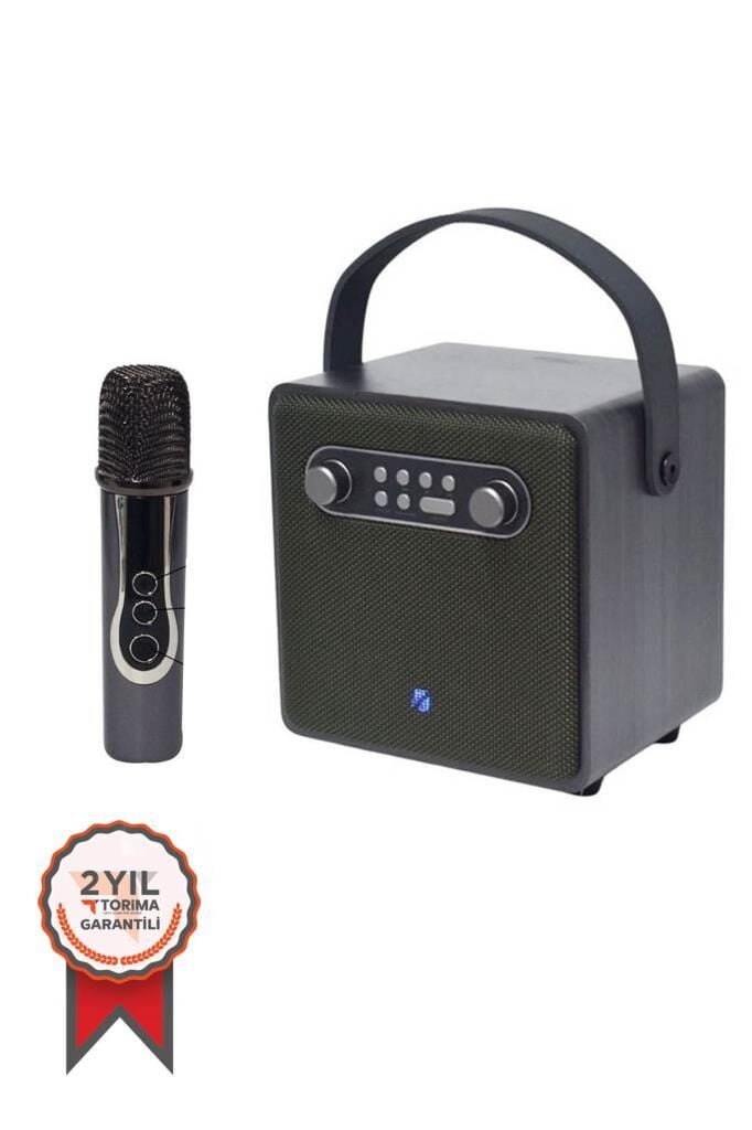Torima BTS-1688 Yeşil Mikrofonlu Karaoke Bluetooth Hoparlör