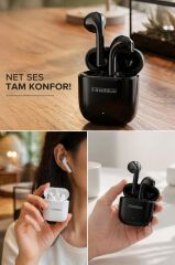 Fineblue Bluetooth Kulaklık Kulak İçi Kablosuz Kulaklık FM1PRO Beyaz