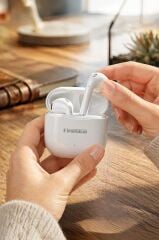 Torima Fineblue Bluetooth Kulaklık Kulak İçi Kablosuz Kulaklık FM1PRO Beyaz