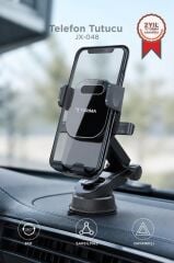 Telefon Tutucu 360 Derece Dönebilen Vantuzlu Araç İçi Oto Aksesuarları JX048 Siyah