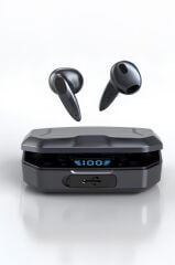 Oyuncu Kulaklığı Kablosuz Rgb Işıklı Çift Mikrofonlu Kulak İçi Bluetooth Kulaklık G30 Siyah