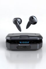 Oyuncu Kulaklığı Kablosuz Rgb Işıklı Çift Mikrofonlu Kulak İçi Bluetooth Kulaklık G30 Siyah