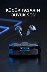 Oyuncu Kulaklığı Kablosuz Rgb Işıklı Çift Mikrofonlu Kulak İçi Bluetooth Kulaklık G30 Siyah